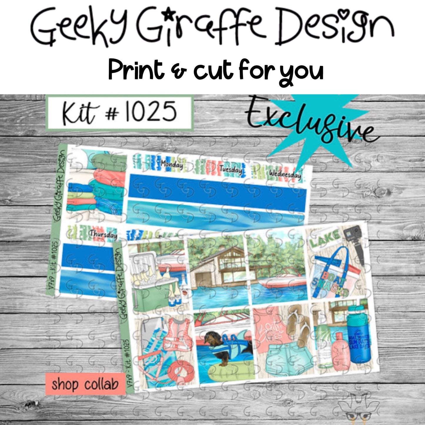 Geeky Giraffe Design kit 1025 - MUST buy printable from her shop first