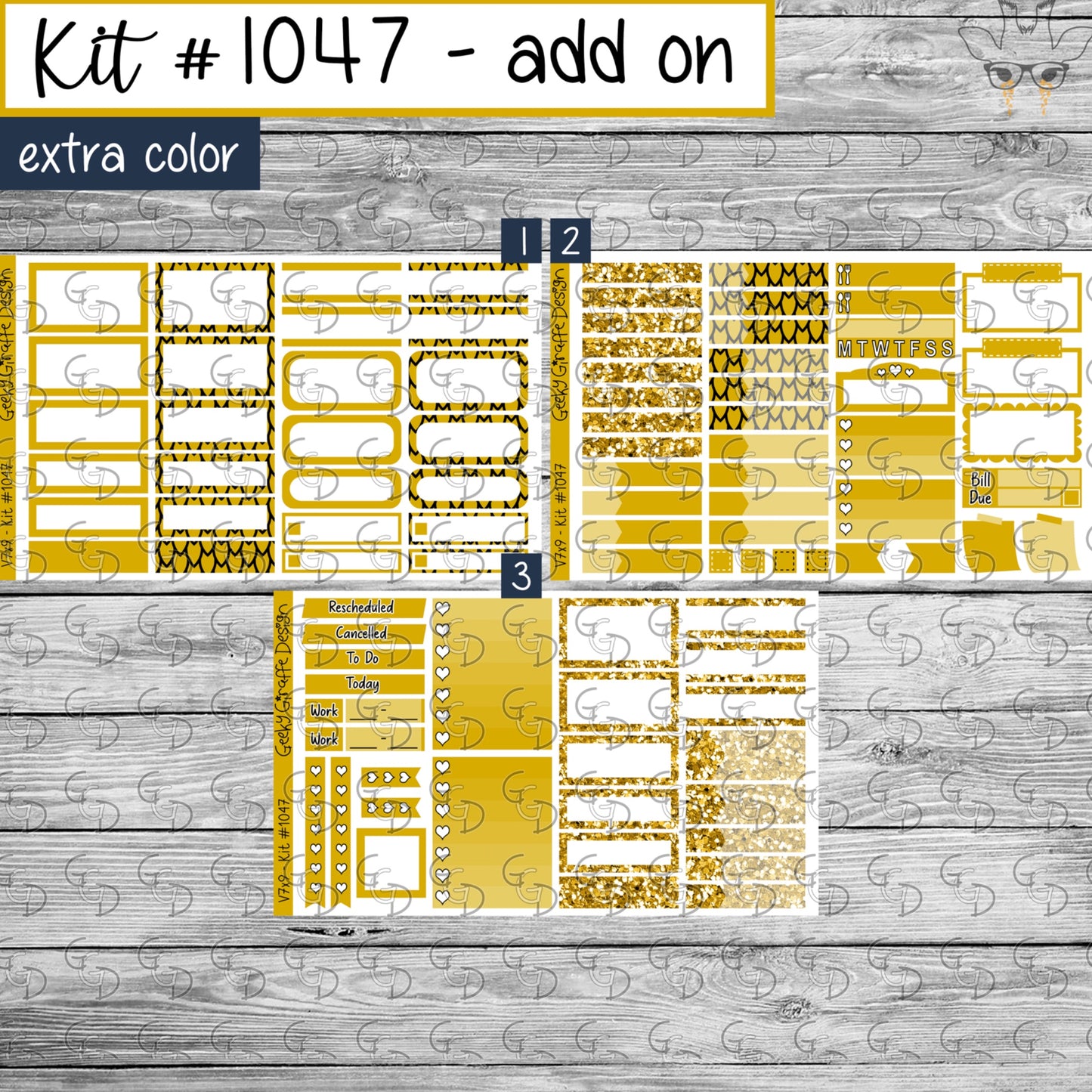 Geeky Giraffe Design kit 1047 - MUST buy printable from her shop first