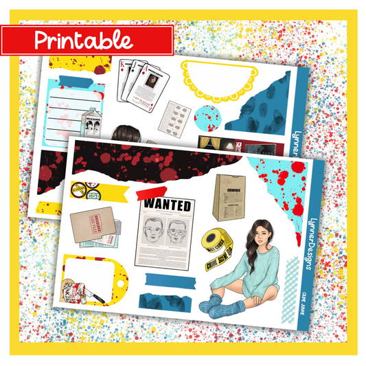 Printable - Crime Junkie Journaling Kit