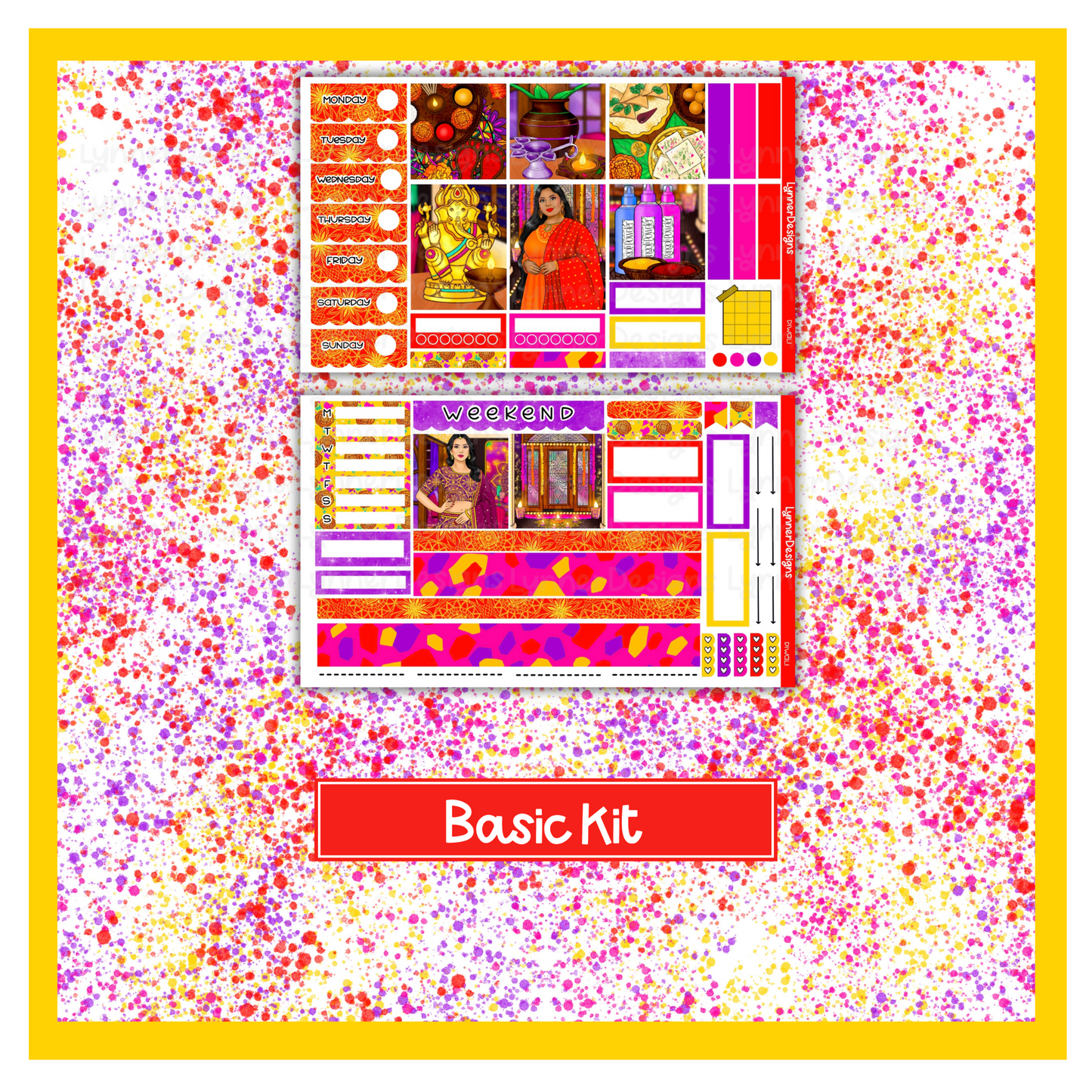 Diwali - Hobonichi Cousin Weekly Kit