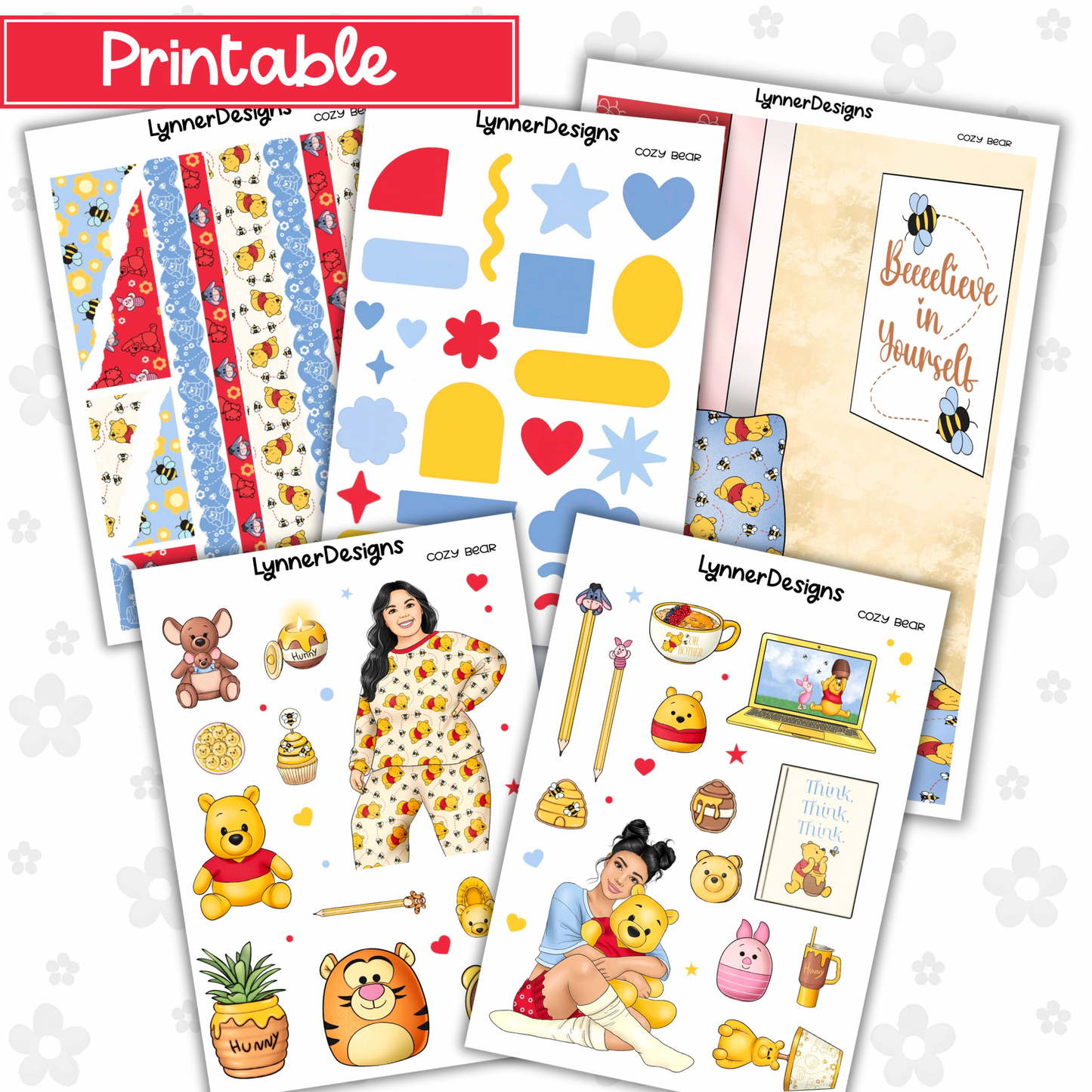 Printable - Cozy Bear Journaling Kit