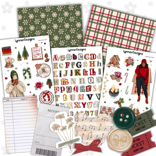 Christmas Cafe - Junk Journal Kit