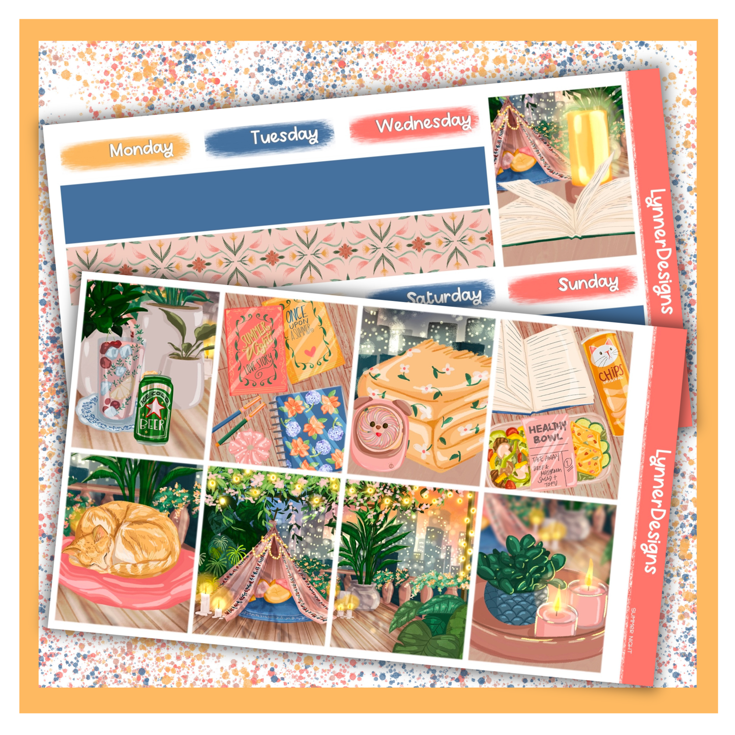 Summer Night - Vertical Weekly Kit