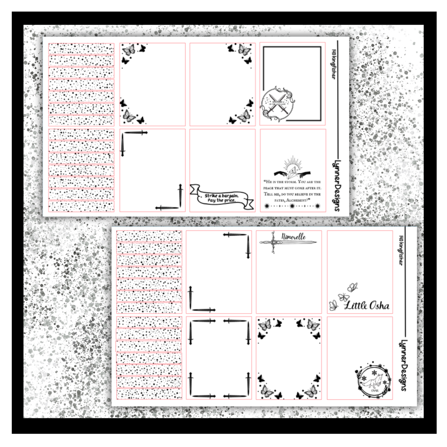 Printable - 140 Kingfisher Foil Pack