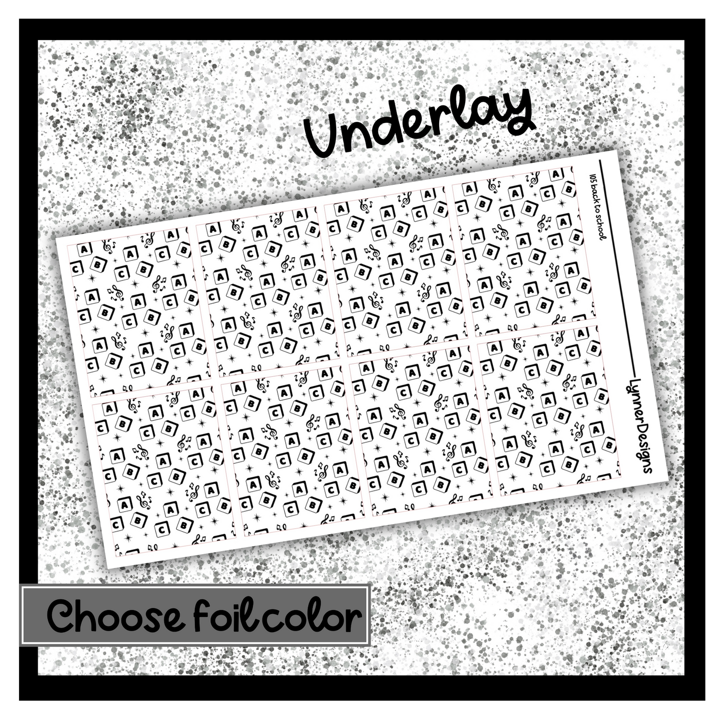 105 Back to School - Underlays