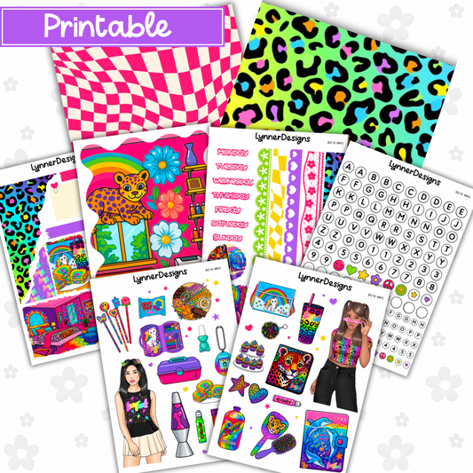 Printable - 90’s Era Journaling Kit