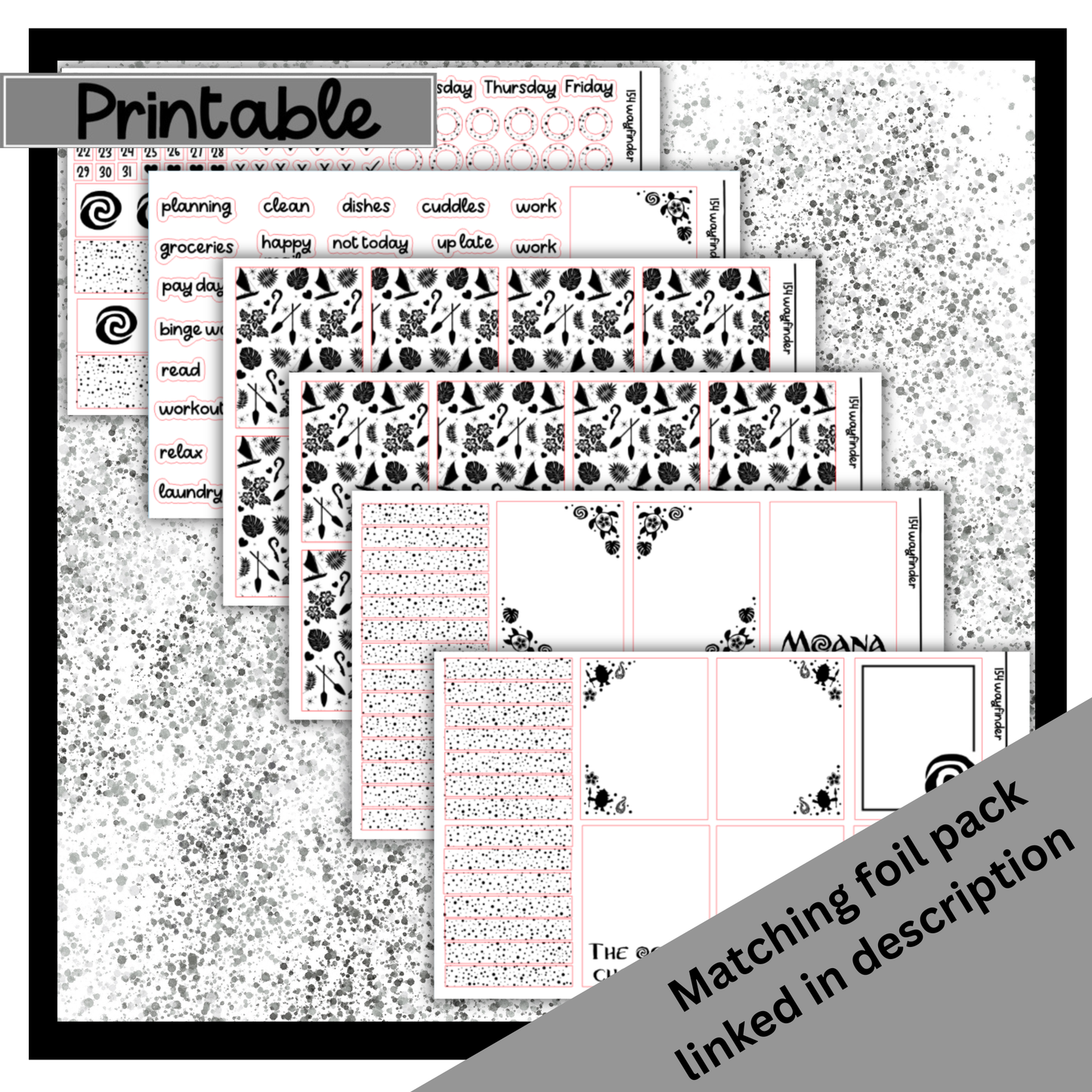 Printable - Wayfinder - Vertical Weekly Kit