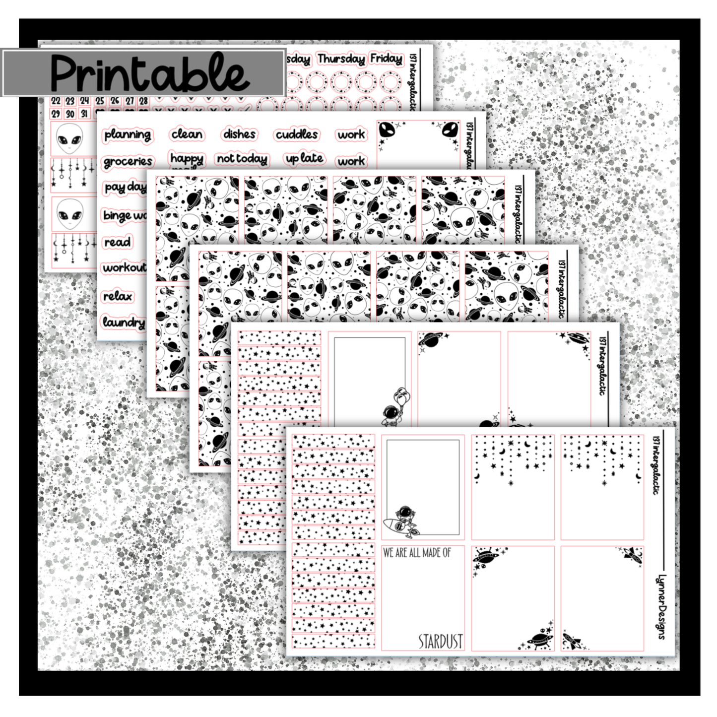 Printable - 137 Intergalactic Foil Pack