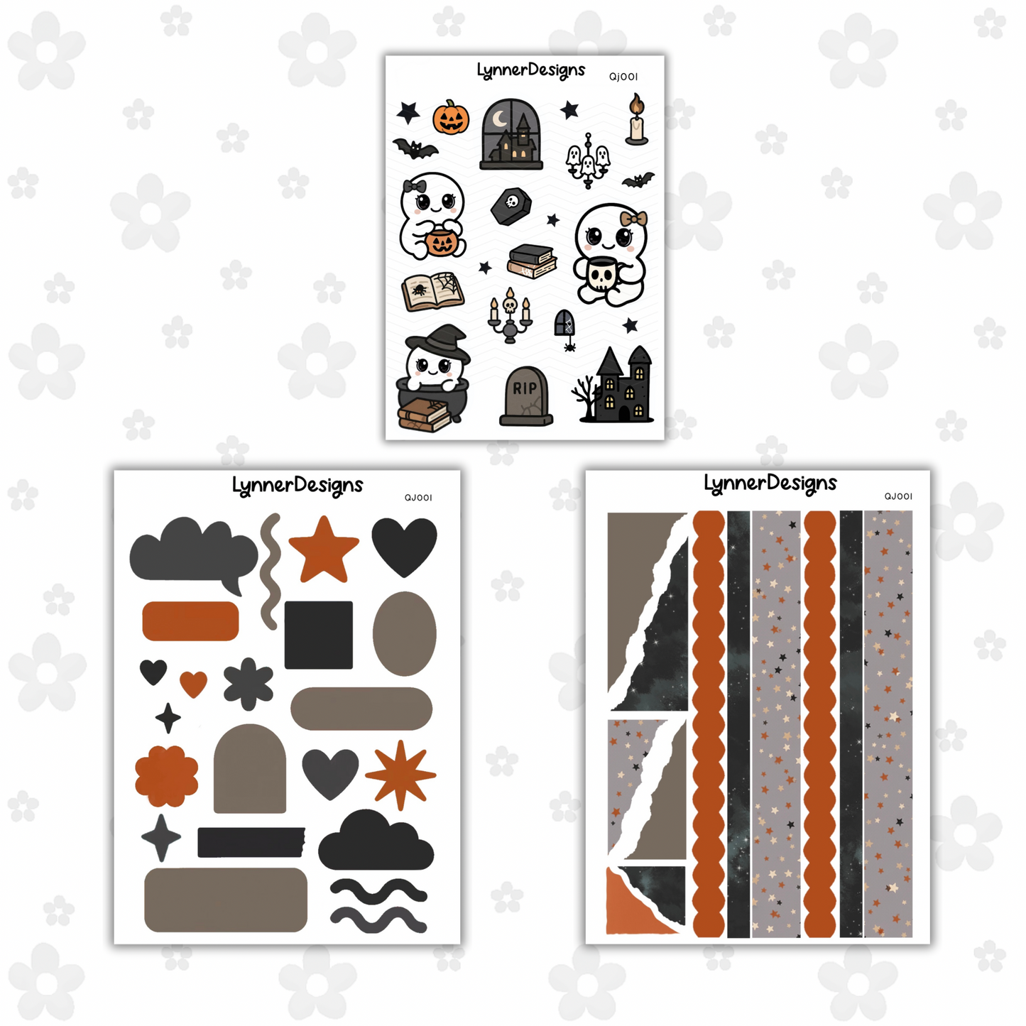 Printable - Quinn QJ001 Journaling Kit - Spooky Vibes