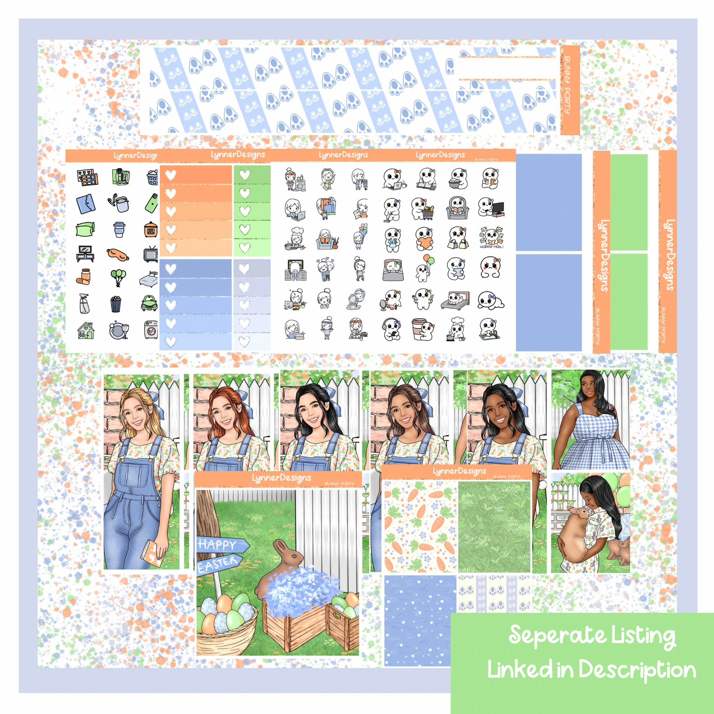 Bunny Party - Vertical Weekly Kit