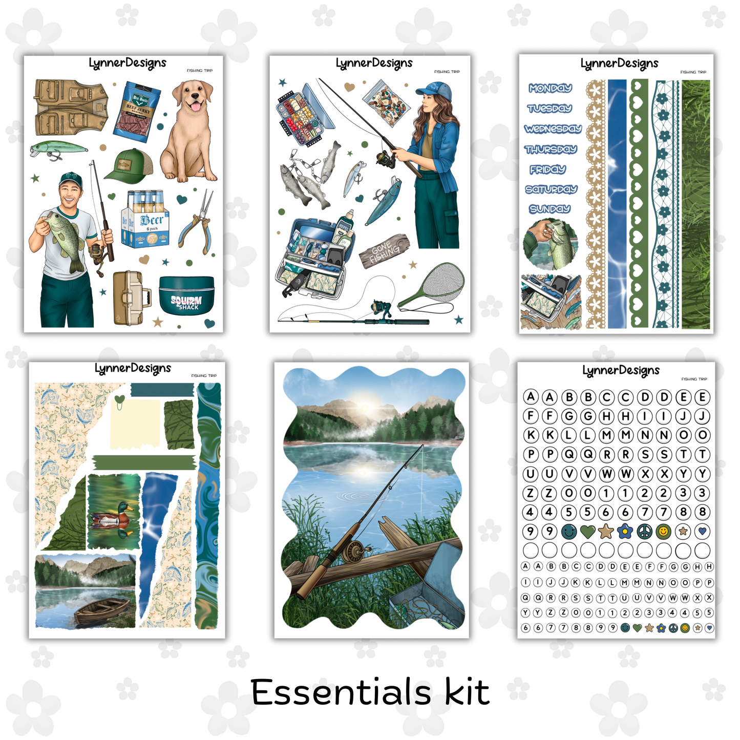 Journaling Kit / Junk Journal - Fishing Trip