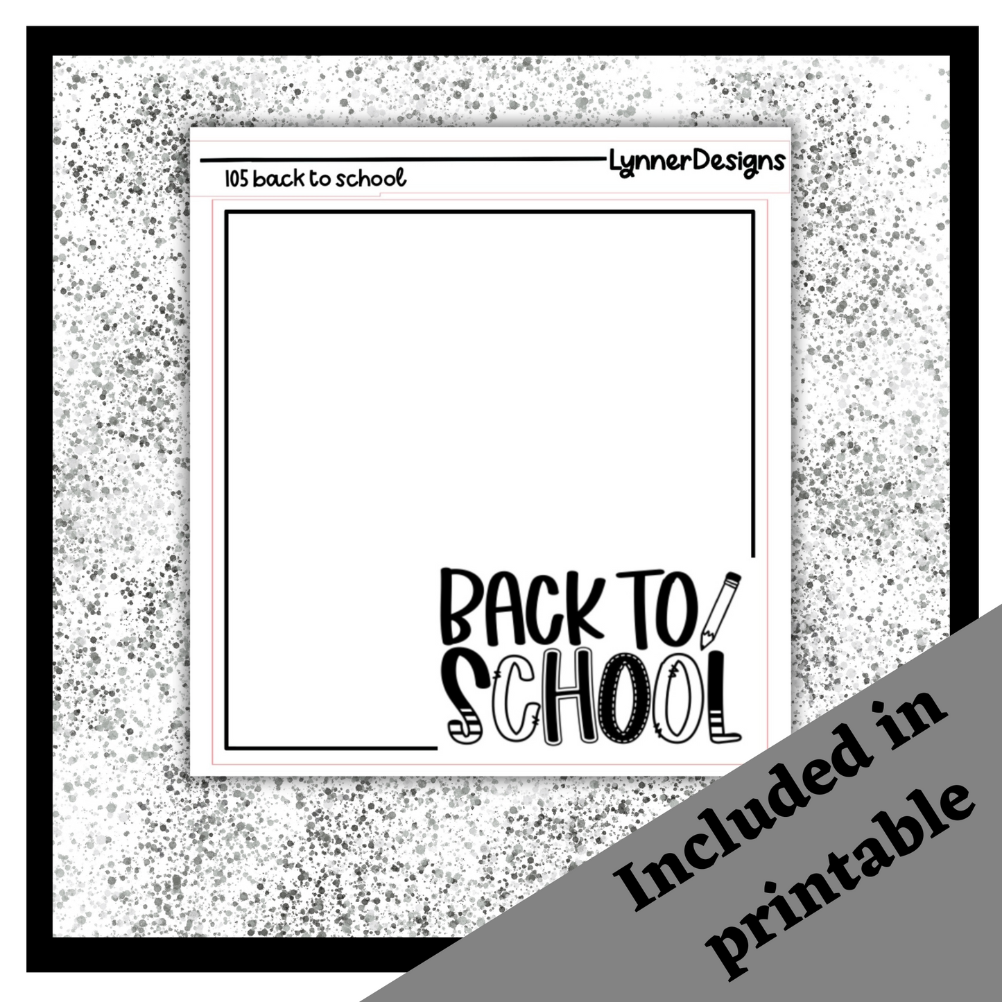 Printable - 105 Back to School Foil Pack