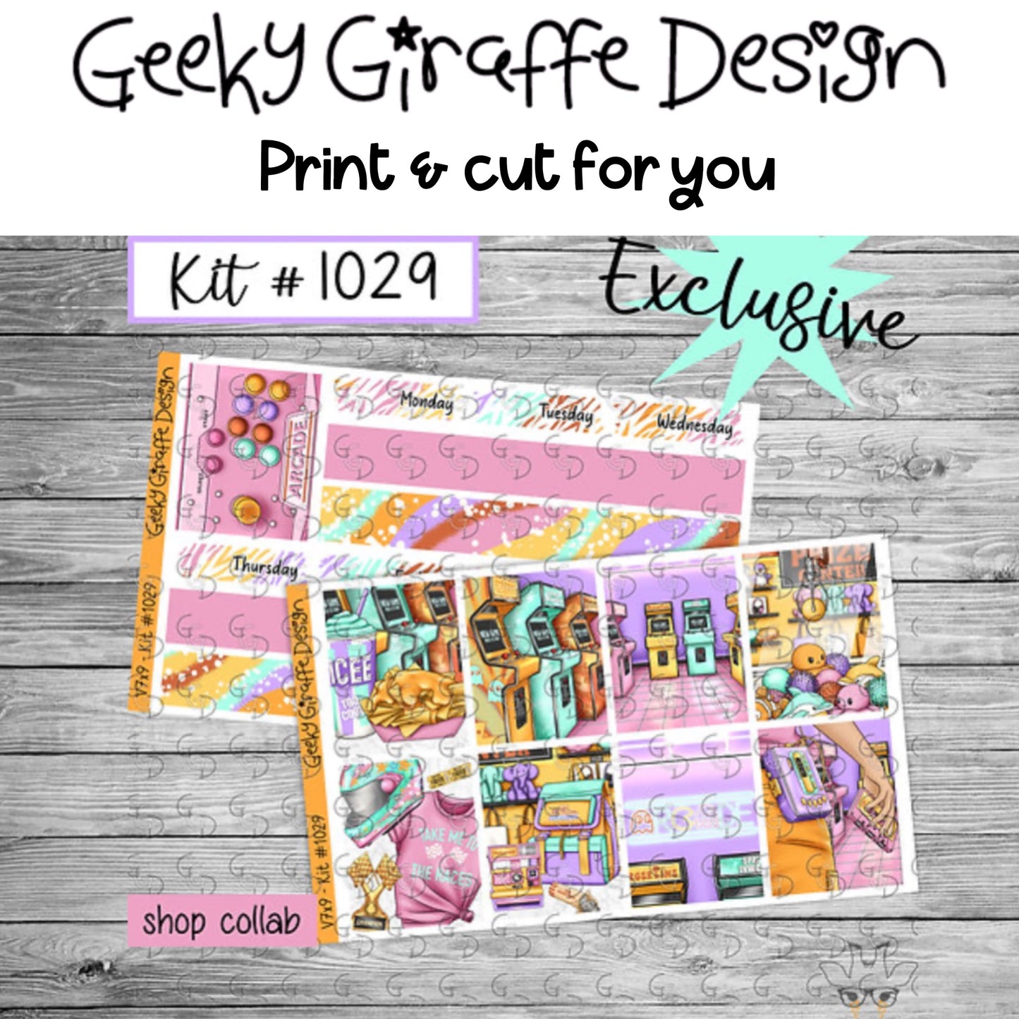 Geeky Giraffe Design kit 1029 - MUST buy printable from her shop first