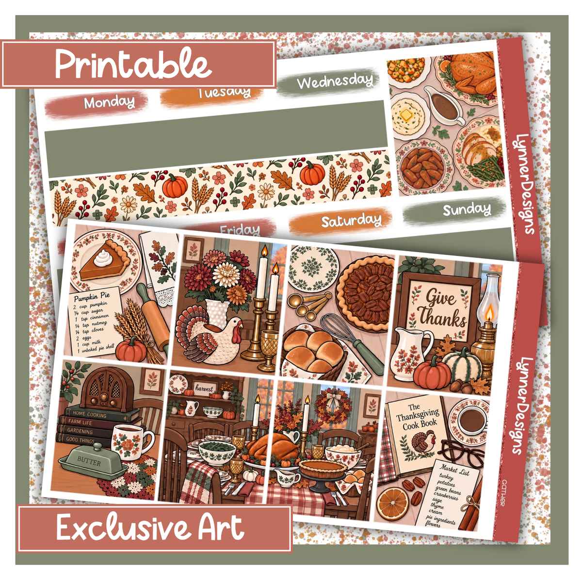 Printable - Gather - Vertical Weekly Kit