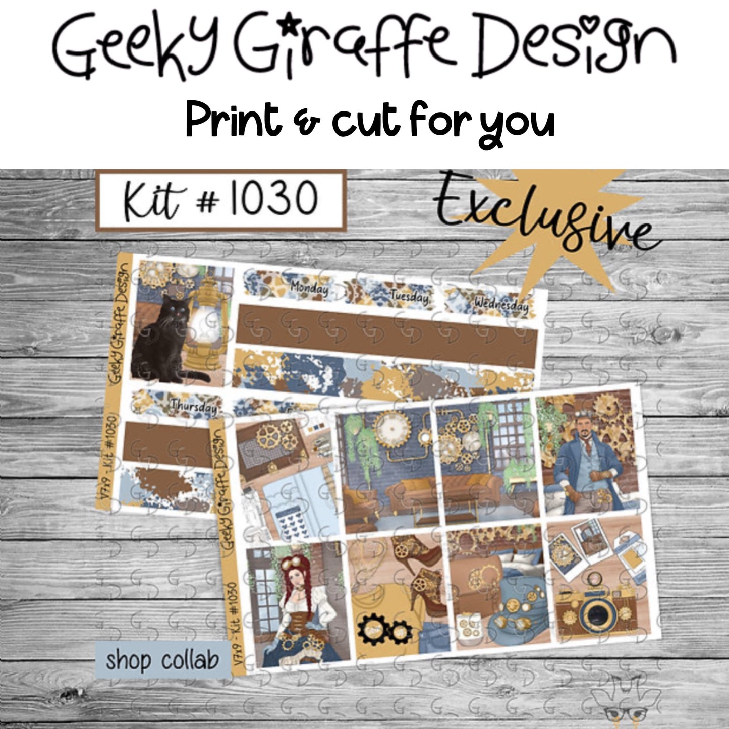 Geeky Giraffe Design kit 1030 - MUST buy printable from her shop first
