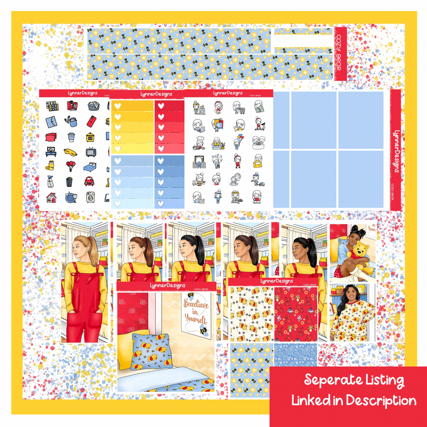 Cozy Bear - Vertical Weekly Kit