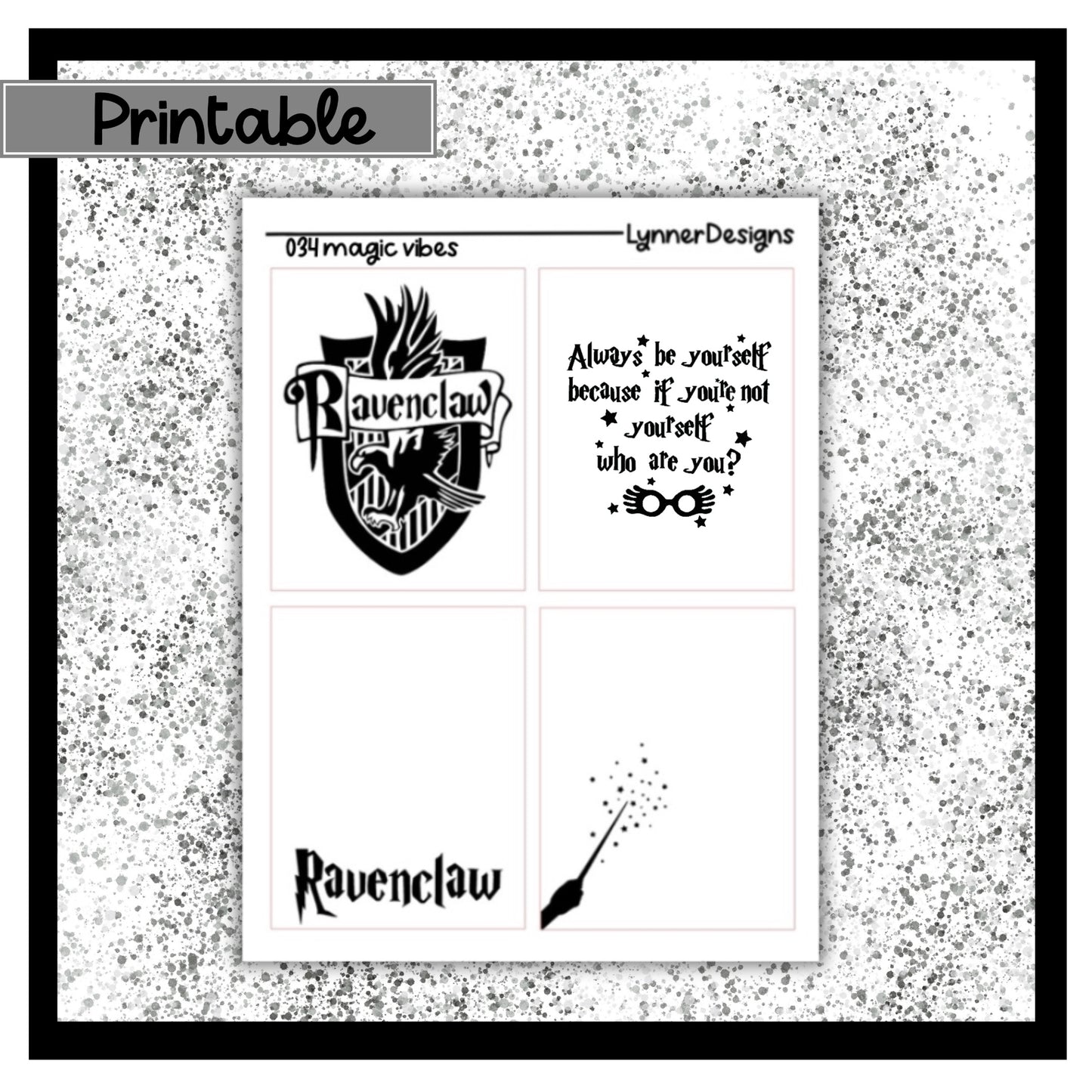 Printable Overlays 034 - Raven.