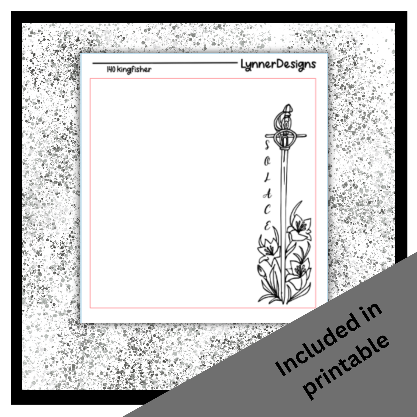 Printable - 140 Kingfisher Foil Pack