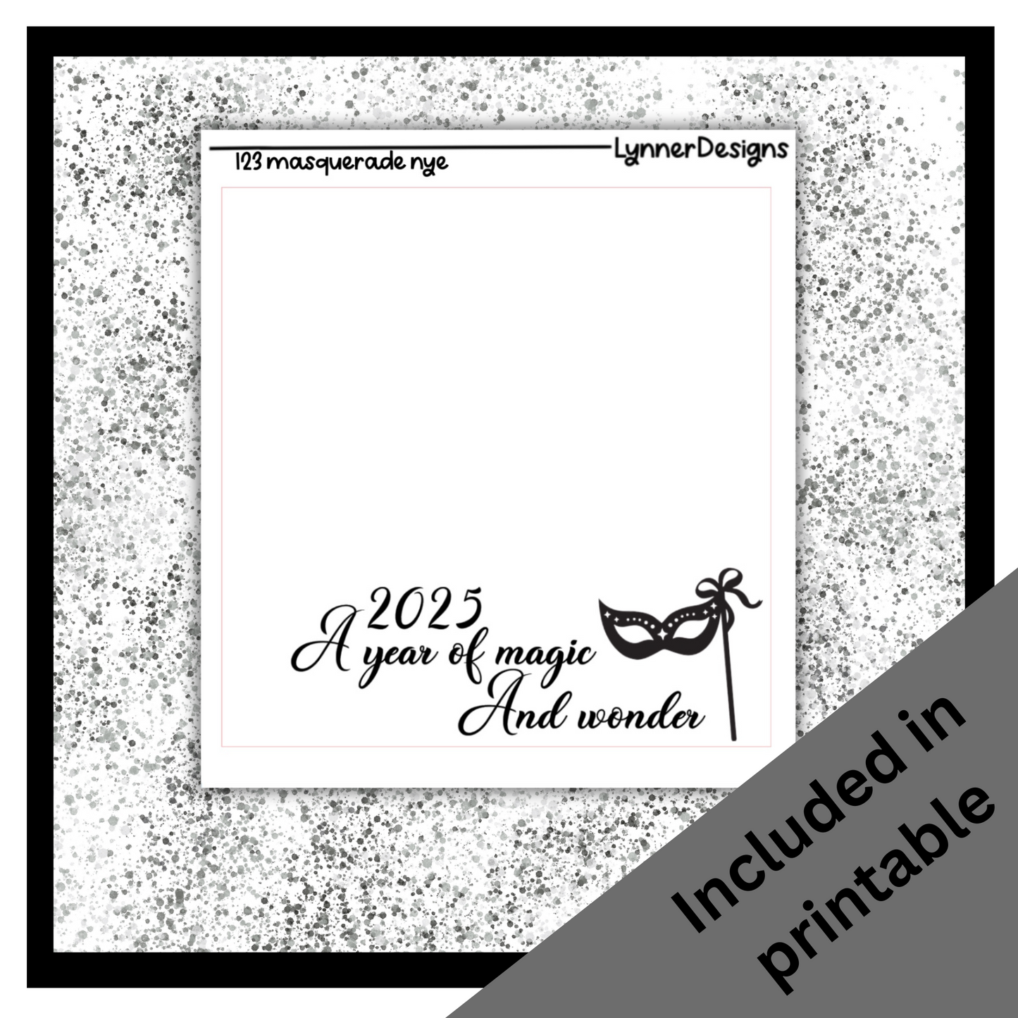 Printable - 123 Masquerade NYE Foil Pack