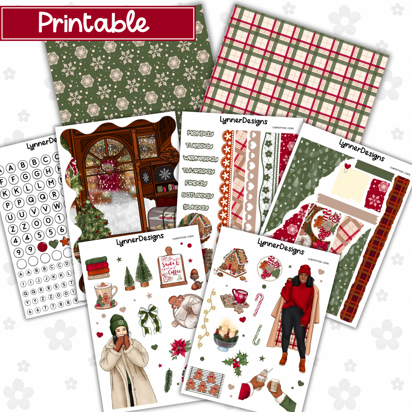 Printable - Christmas Cafe Journaling Kit