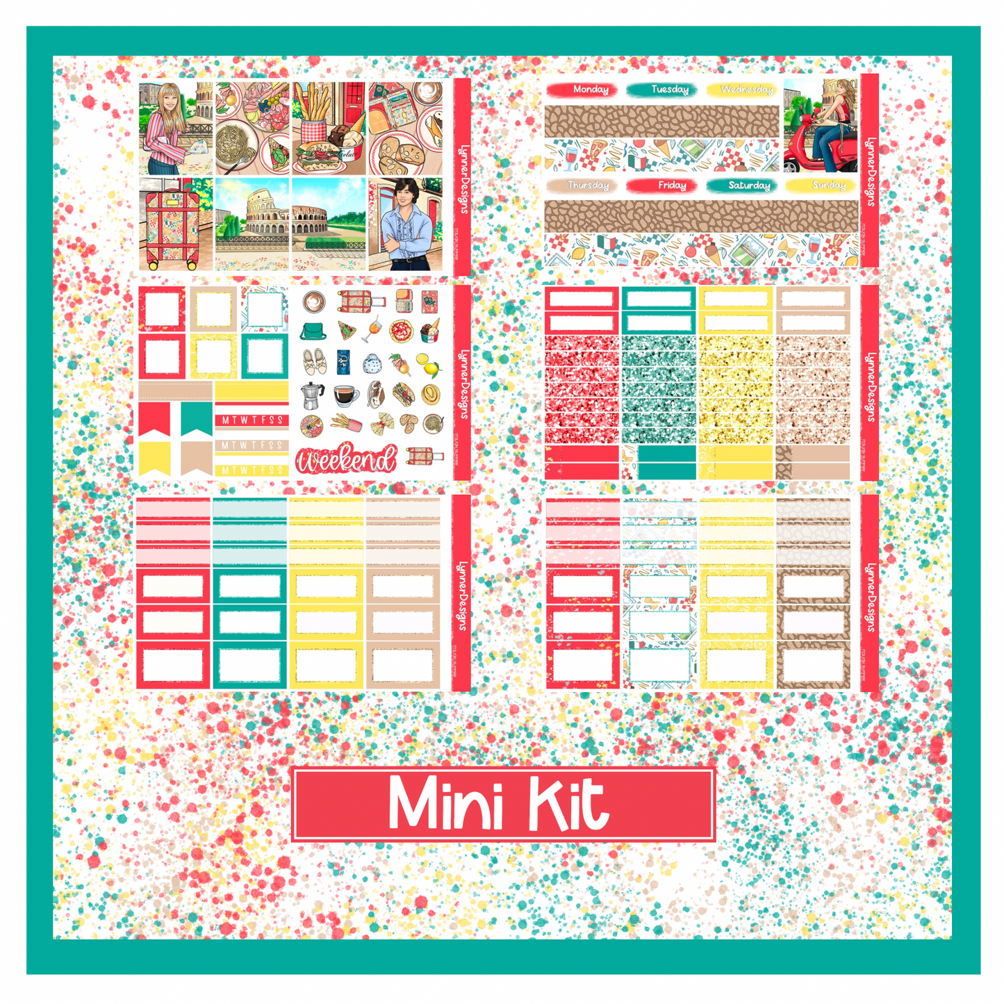 Italian Summer - Vertical Weekly Kit