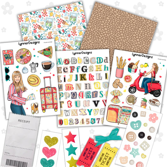 Italian Summer - Junk Journal Kit