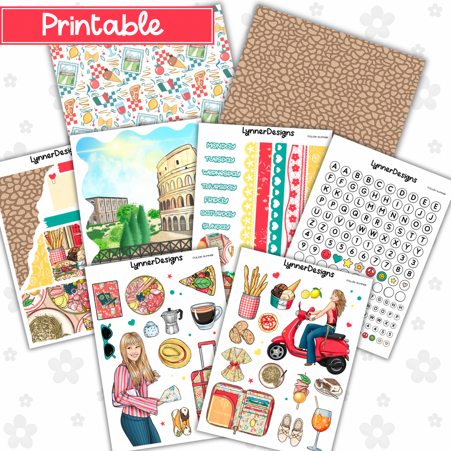 Printable - Italian Summer Journaling Kit