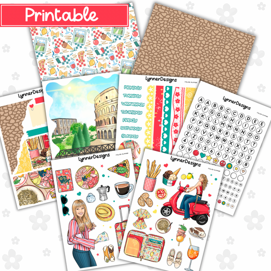 Printable - Italian Summer Journaling Kit