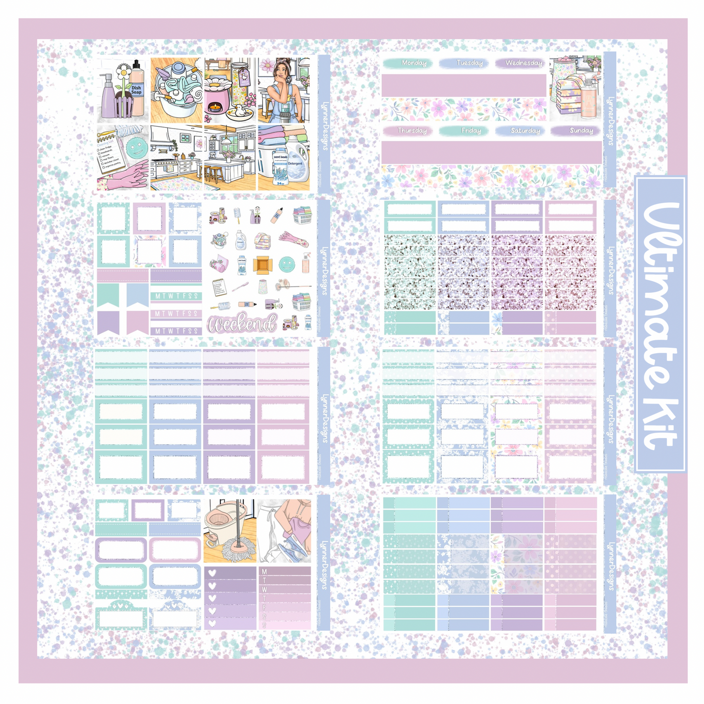 Spring Refresh - Vertical Weekly Kit