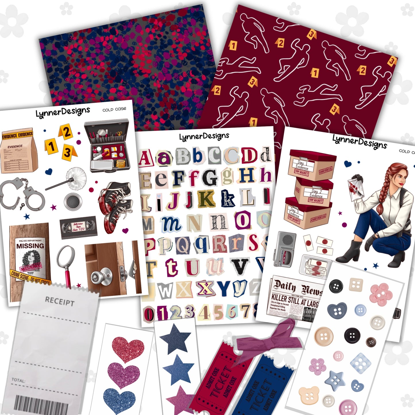 Junk Journal Kit - Cold Case
