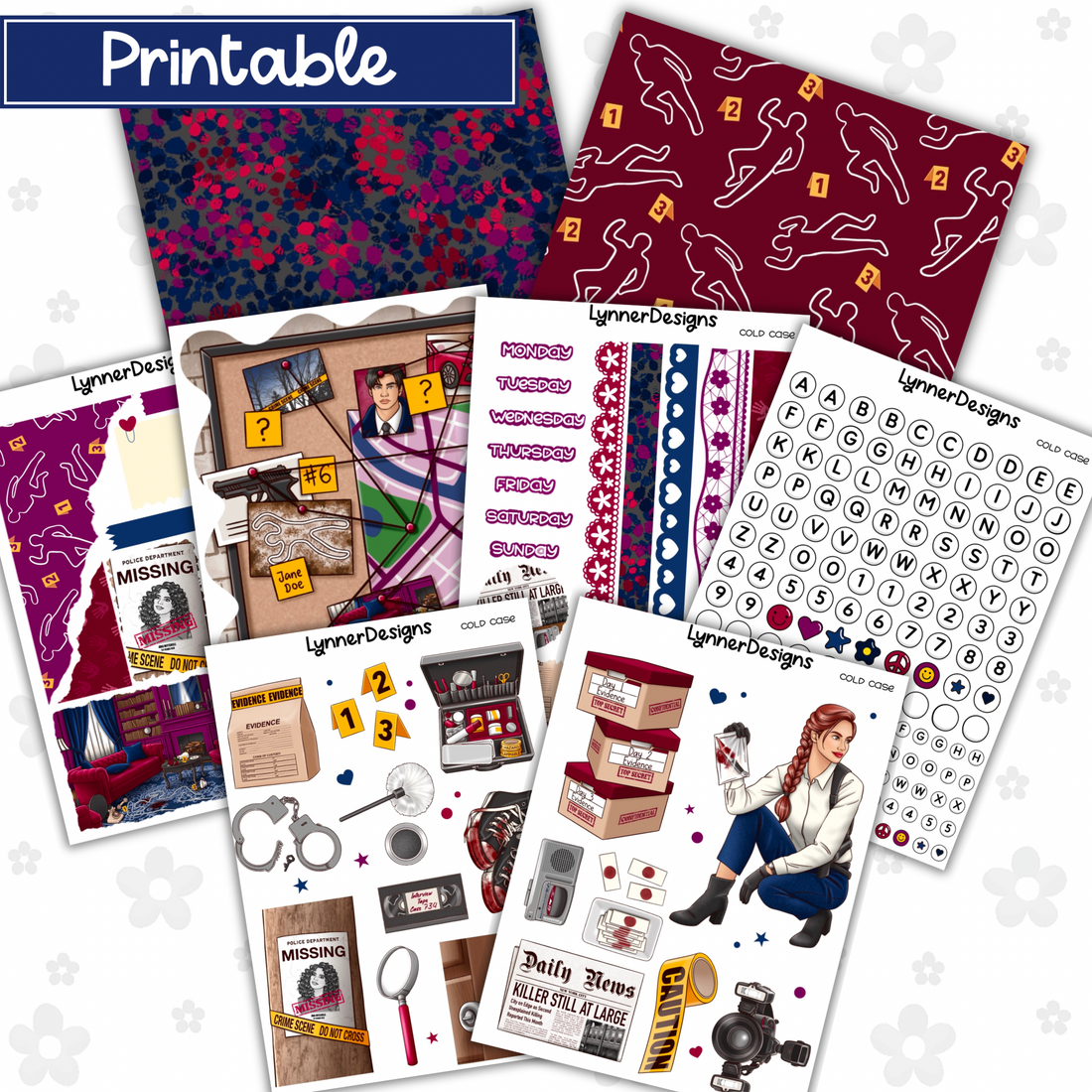 Printable - Cold Case Journaling Kit – LynnerDesigns