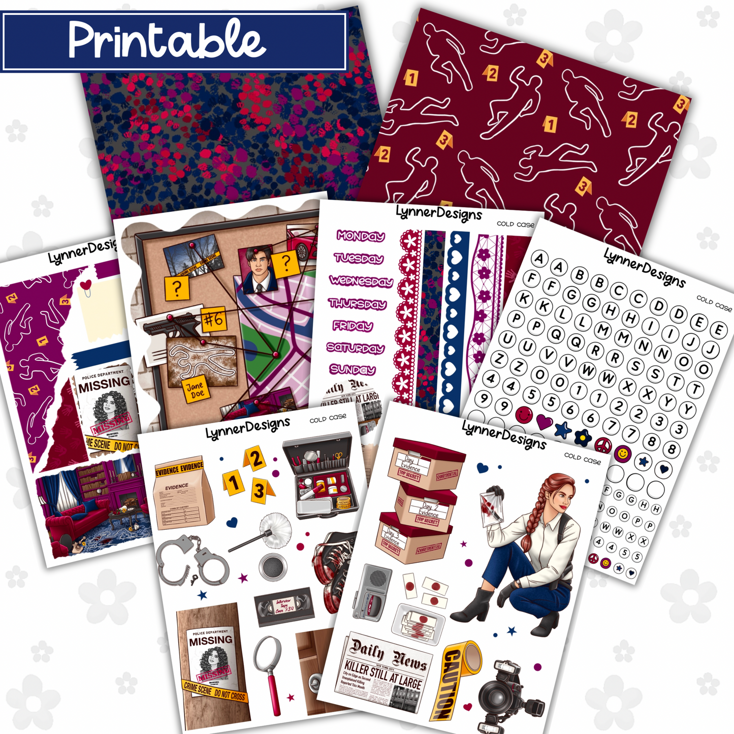 Printable - Cold Case Journaling Kit