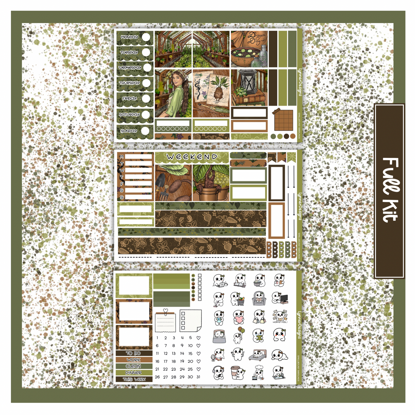 Spellbound Seedlings - Hobonichi Cousin Weekly Kit