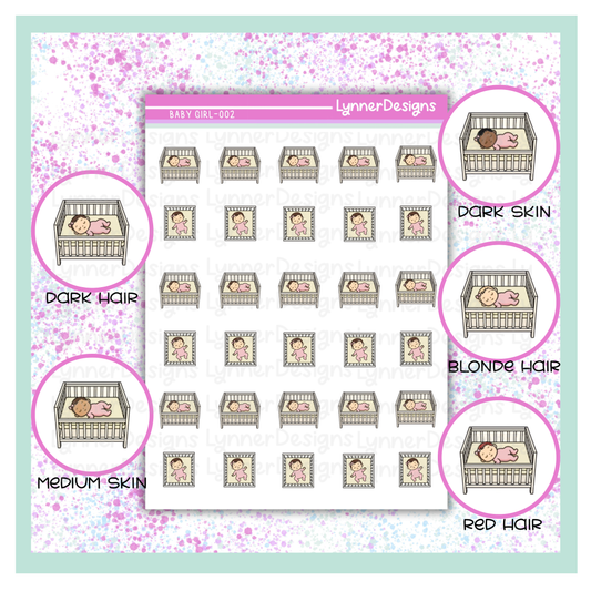 002 Baby Girl - Sleeping in Crib