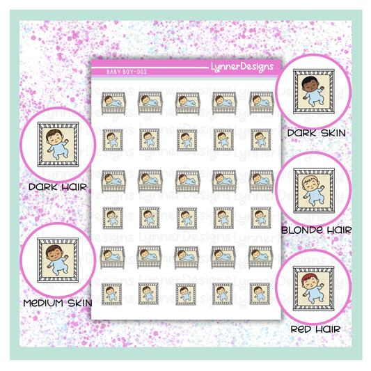 002 Baby Boy - Sleeping in Crib