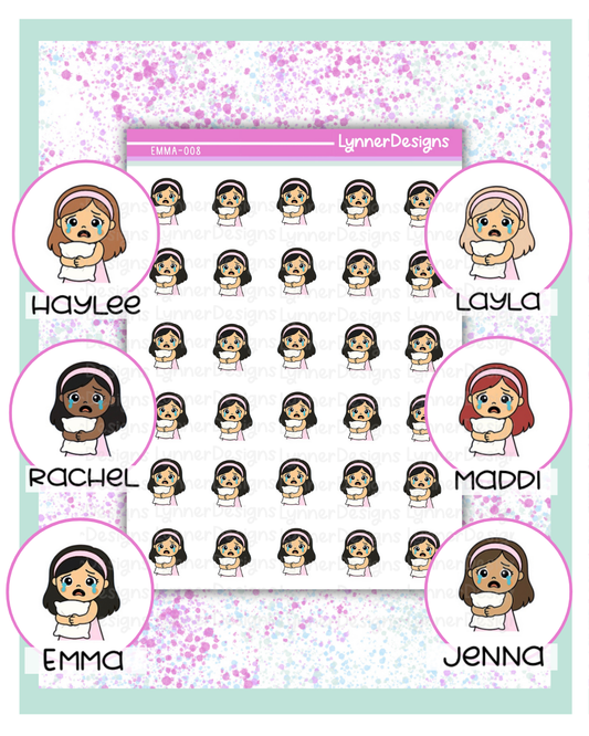 008 Girl Character - Sad - Crying