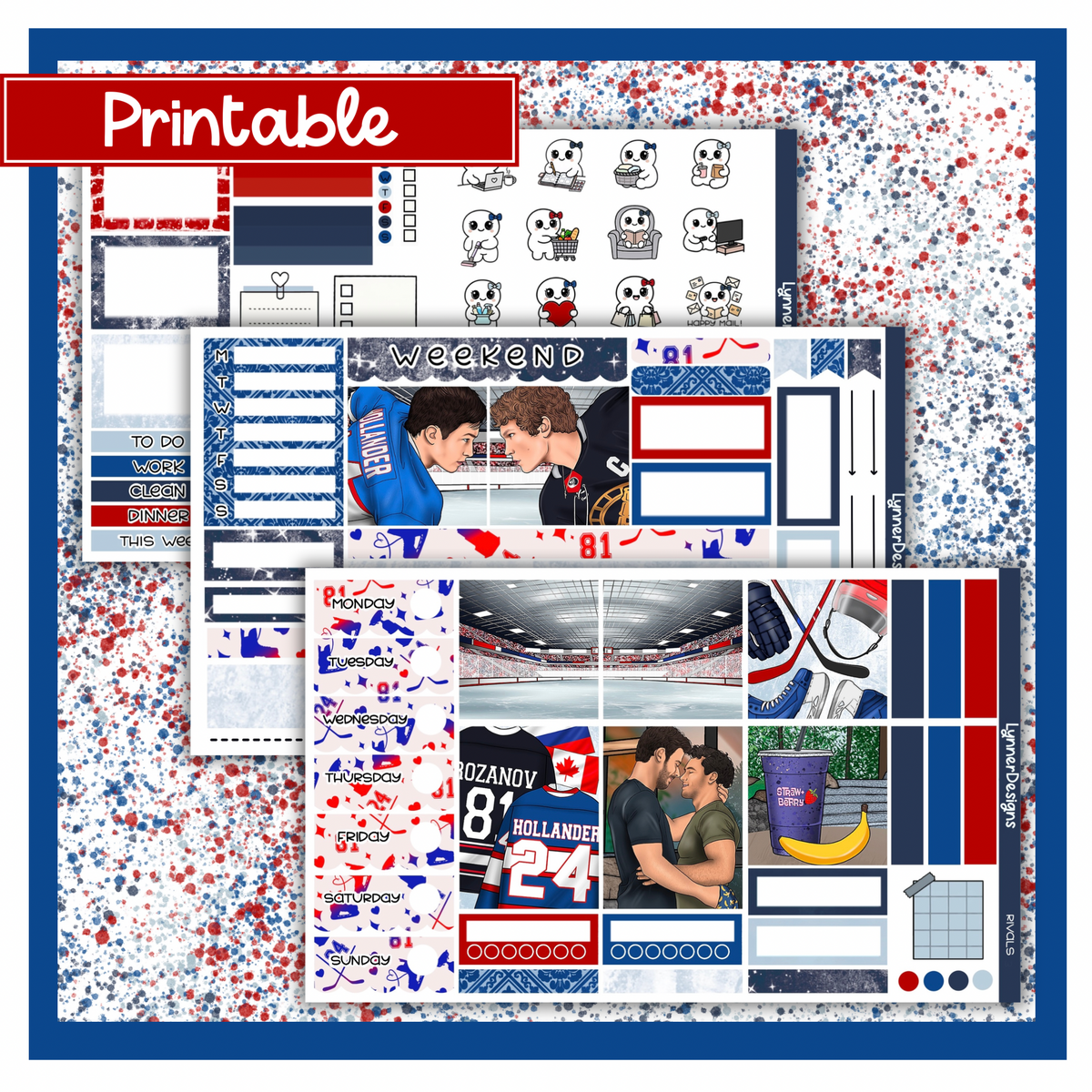 Printable - Rivals Hobonichi Cousin Weekly Kit – LynnerDesigns