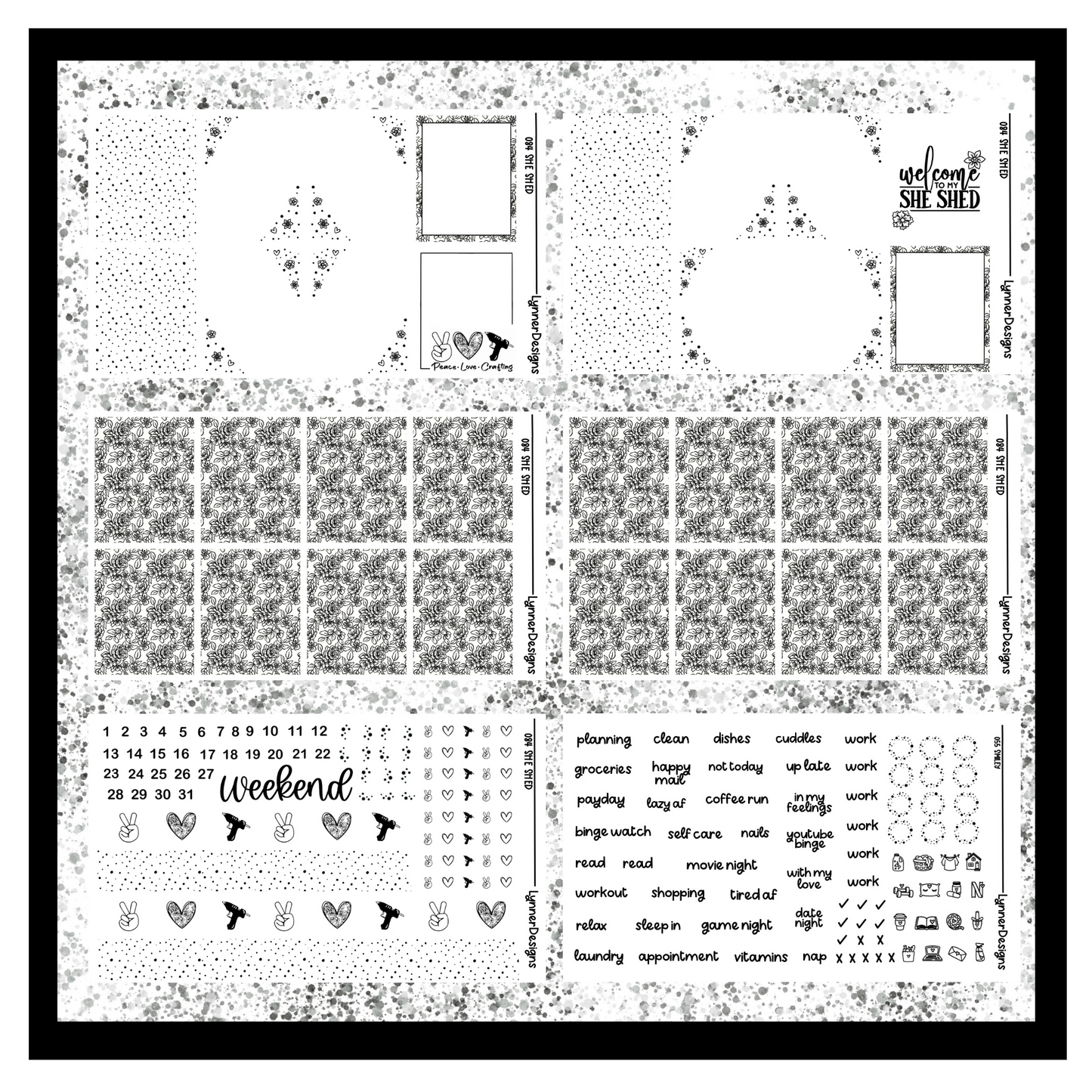 Printable She Shed 084 Foil Pack