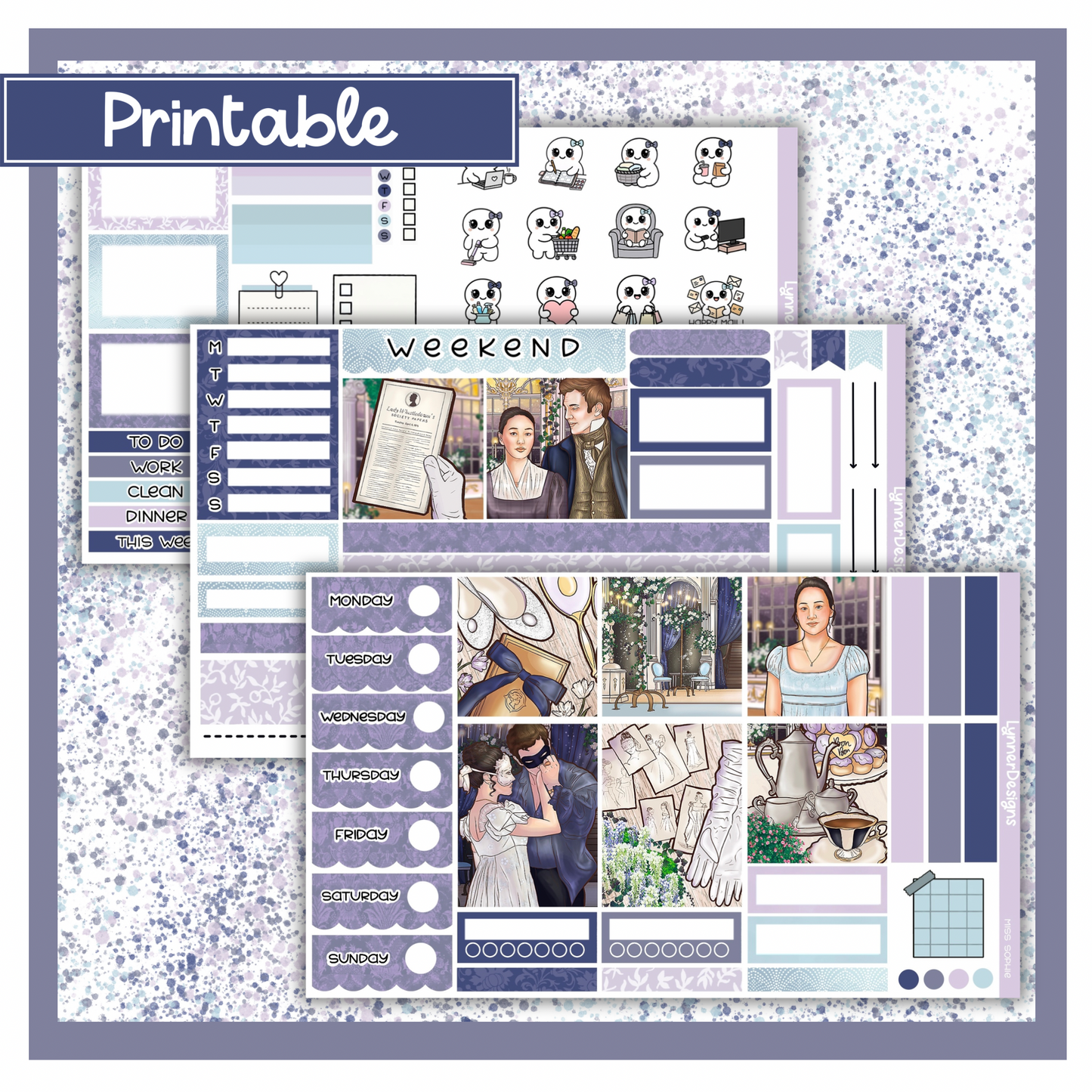 Printable - Miss Sophie Hobonichi Cousin Weekly Kit