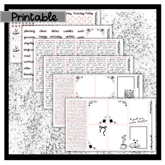 Printable - 147 Book Lover Foil Pack