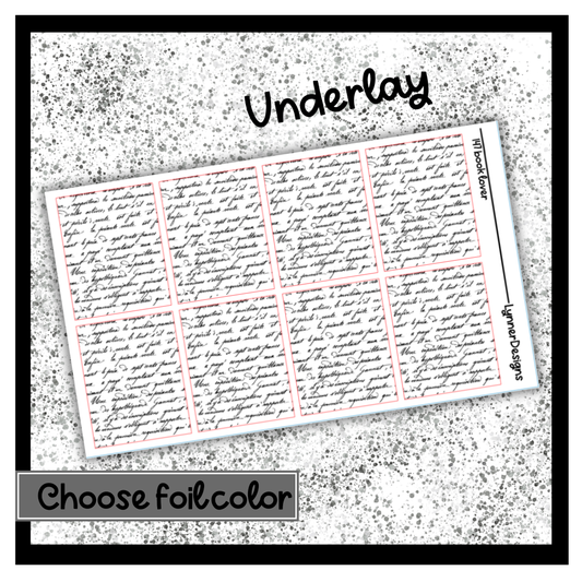 147 Book Lover - Underlays