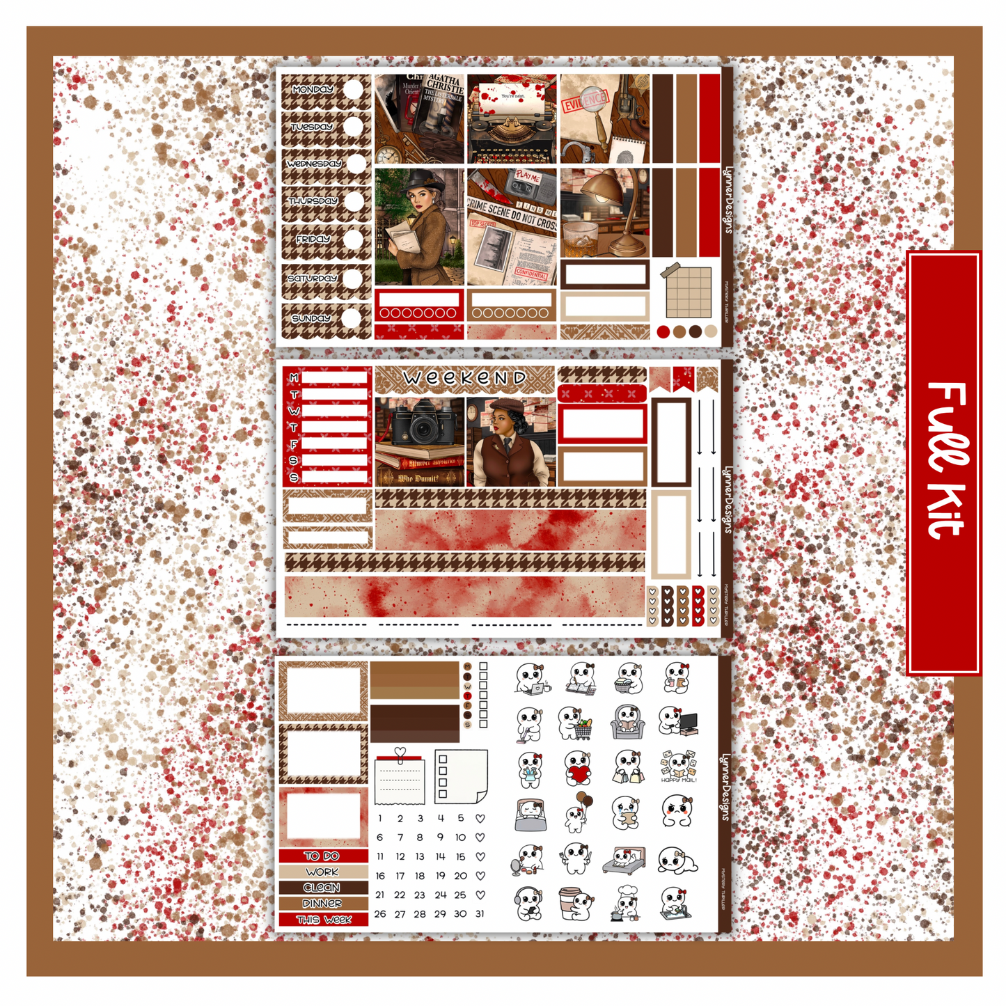 Mystery Thriller - Hobonichi Cousin Weekly Kit