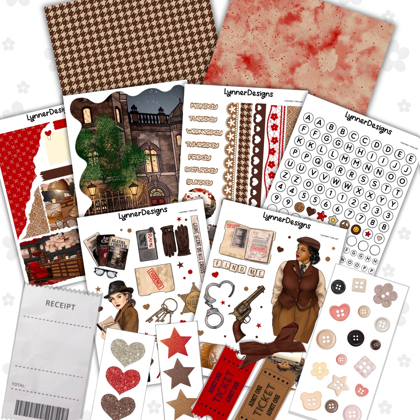 Journaling Kit / Junk Journal - Mystery Thriller