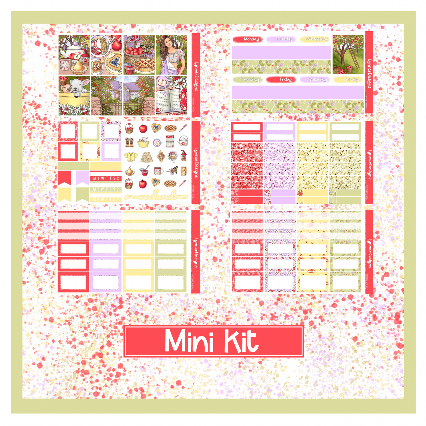 Cottage Whimsy - Vertical Weekly Kit