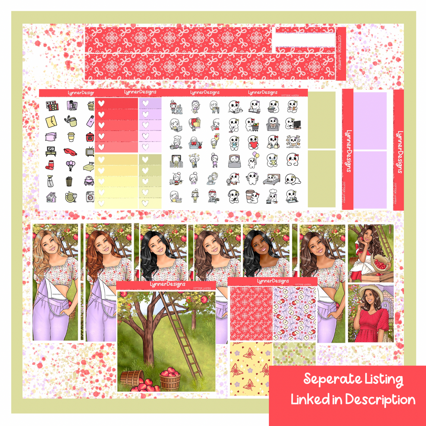 Cottage Whimsy - Vertical Weekly Kit