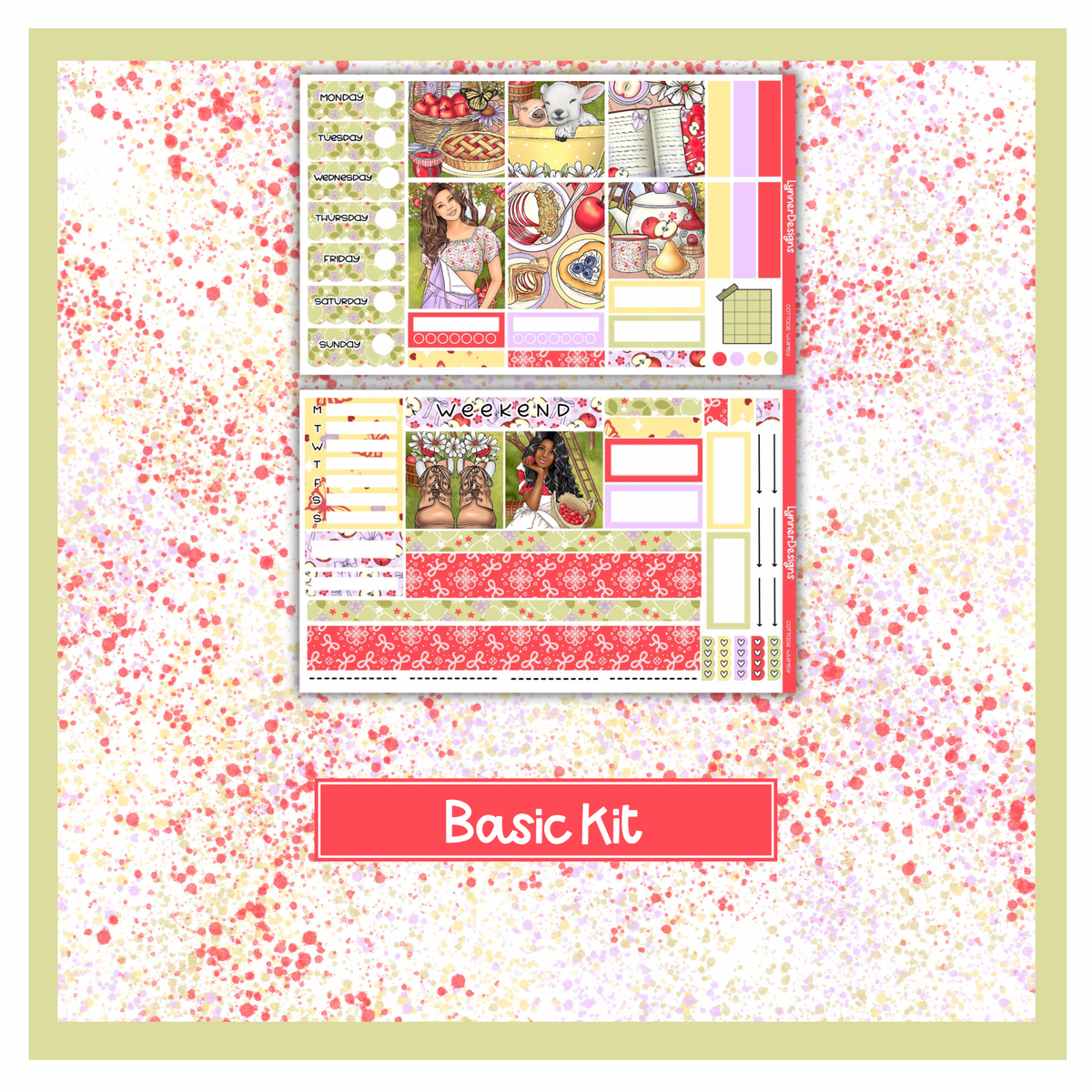 Cottage Whimsy - Hobonichi Cousin Weekly Kit