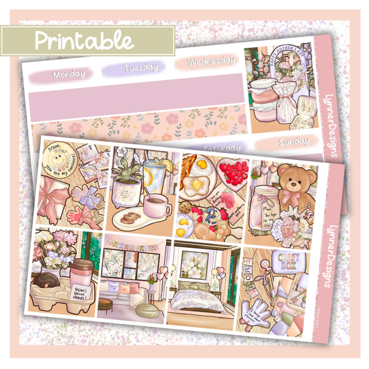 Printable - Mom’s Day - Vertical Weekly Kit