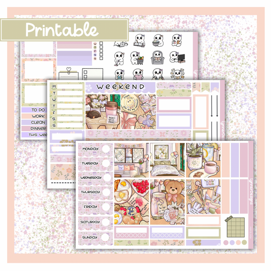 Printable - Mom’s Day Hobonichi Cousin Weekly Kit