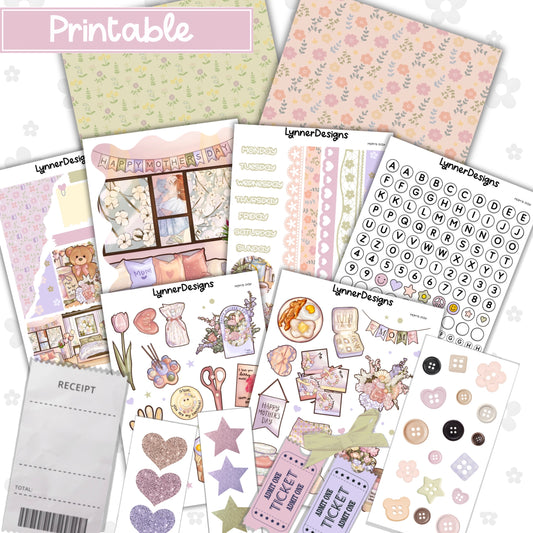 Printable - Mom’s Day Journaling / Junk Journal Kit