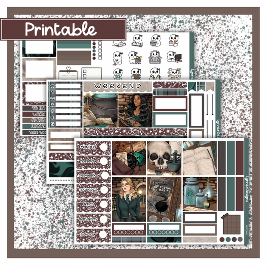 Printable - Potions Hobonichi Cousin Weekly Kit